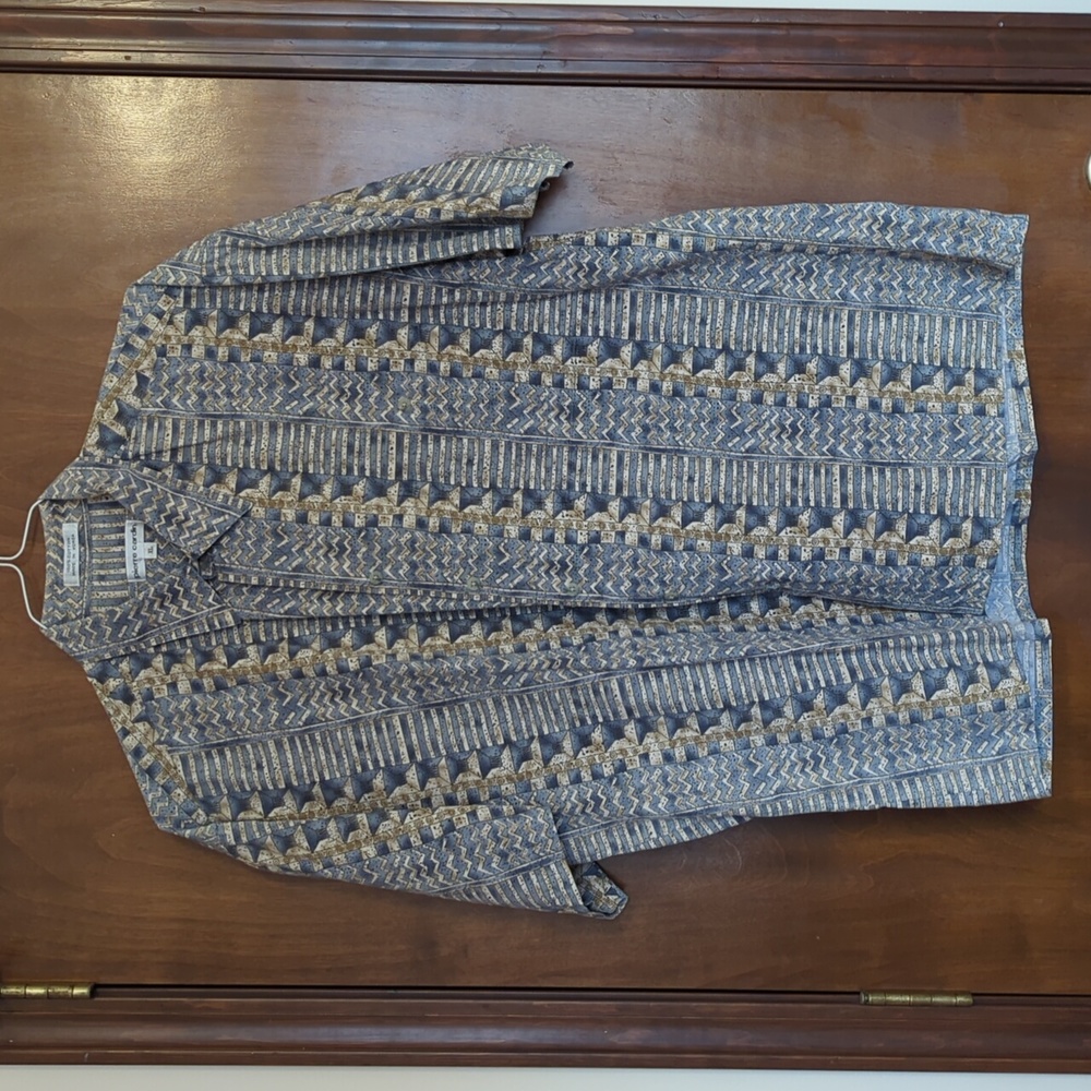 Pierre Cardin Vintage Aztec Shirt XL
